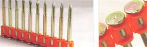 collated steel and hard concrete pins