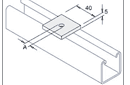 Image of UNISTRUT SUPPORT SYSTEMS FLAT FITTINGS